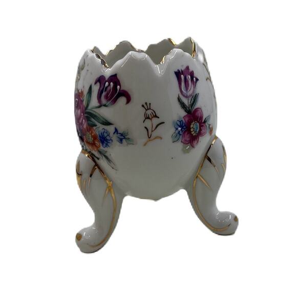 Inarco Mid Century Egg Cup Shaped Vase Hand Painted - Picture 3 of 8